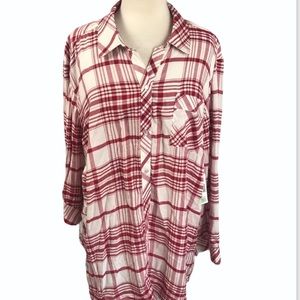 Catherines plus size 2X buttons front shirt